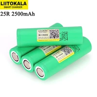 liitokala inr18650 25r 18650 2500mah 3 6v lithium rechargeable battery 20a discharge batteries
