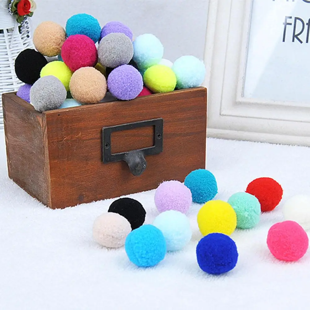30pcs Funny Cat Ball Toy Kitten Toys Candy Color Interactive Cat Toys Play Scratch Catch Bouncy Ball Scratch-resistant Pet Toys