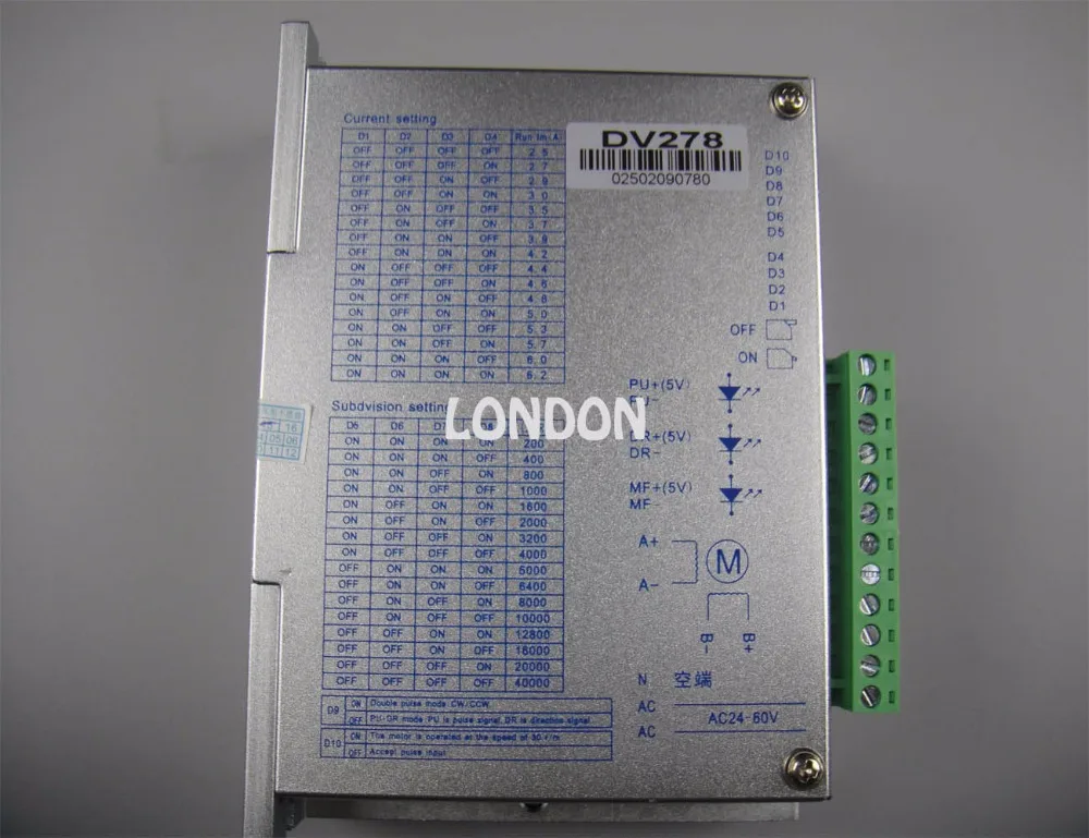 

Двухфазный шаговый драйвер DVS 278 can вместо YAKO 2608M-H