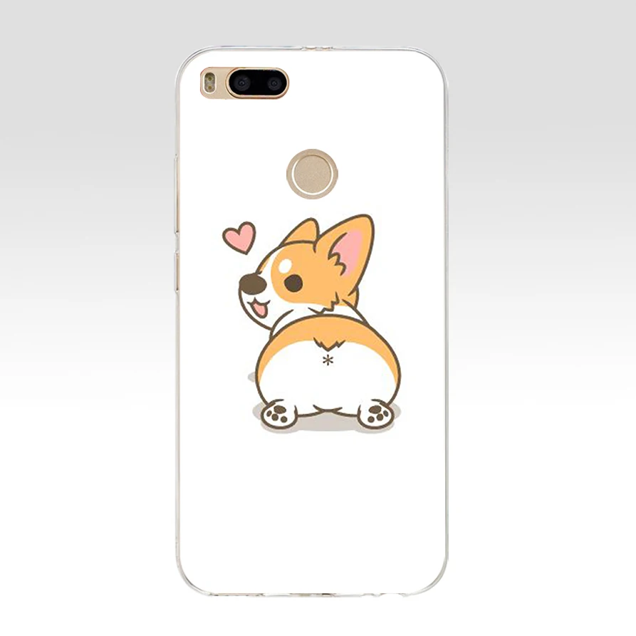 16 179SD Welsh corgi PC жесткий пластиковый Мягкий Силиконовый ТПУ чехол для телефона для xiaomi redmi 4A 4X note 4 4x mi A1 A2 lite - Цвет: 16