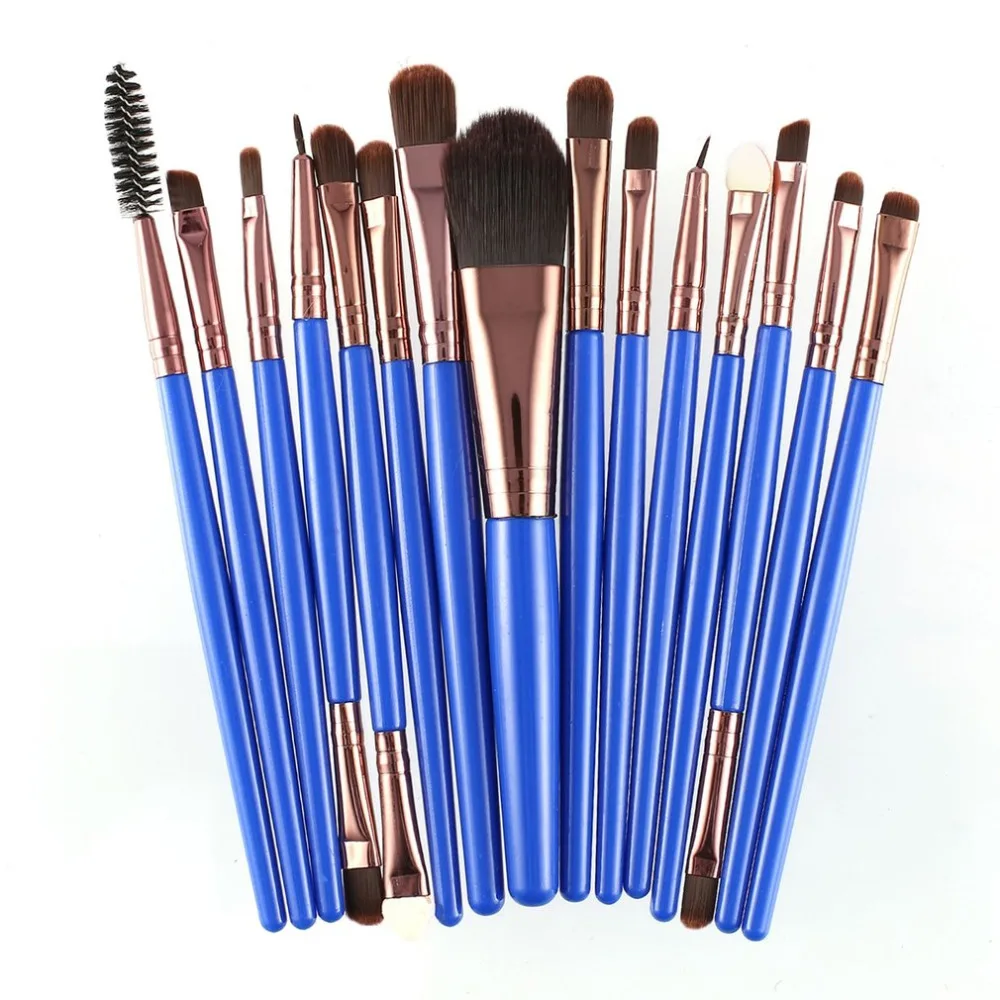 

15Pcs/Kit Makeup Brushes Set Eyelash Lip Foundation Powder Eye Shadow Brow Eyeliner Cosmetic Make Up Brush Beauty Tool hot