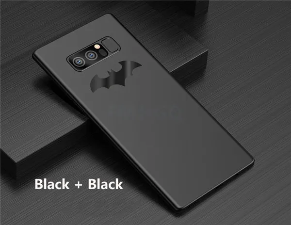 Черный Роскошный чехол для телефона для samsung Galaxy Note 8, Ультратонкий матовый автомобильный Магнитный чехол-держатель для Galaxy S8, S9, S10 Plus, E, Note 9, чехол - Цвет: Черный