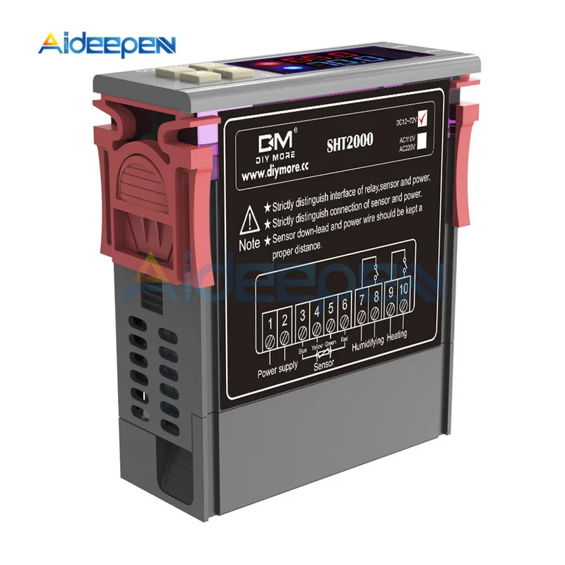 AC 110-220V DC 12 V-72 V STC-100 STC-1000 SHT2000 STC-3000 Цифровой термостат регулятор температуры термометр датчик гигрометр