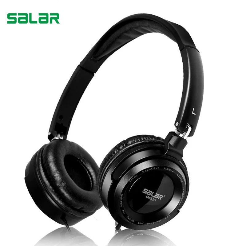 

Salar EM520 HIFI стерео глубокие басы 3,5 мм Проводная Складная гарнитура игровые наушники Регулируемые Портативные наушники для ПК компьютеров