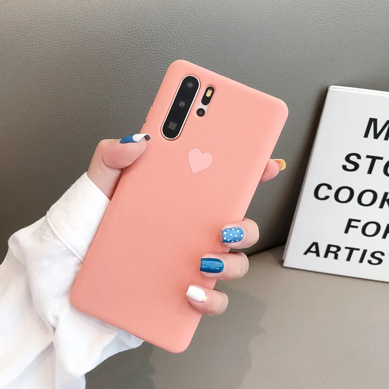 WK88-AiXinPinkShan SoCouple Мягкий ТПУ чехол для телефона для huawei P20 P30 Pro P10 плюс Коврики 20 10 30 Pro Honor 10 10i 20 8X 9X Nova 3 3i Карамельный цвет чехол - Цвет: WK88-AiXinPinkShan