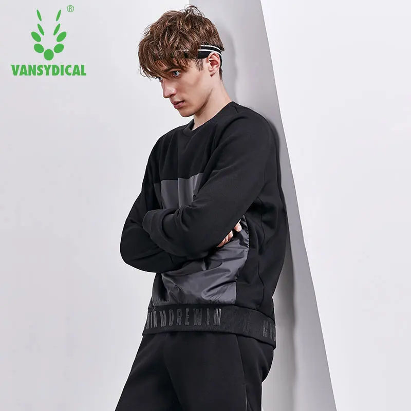 SPT Vansydical зимний спортивный свитер Для Мужчин's Фитнес бег топы теплый флис с