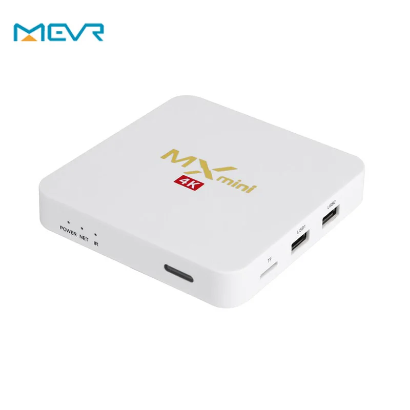 Mevr ТВ Box Android Коди медиа Bluetooth MX мини H.265 Full HD 4 К x 2 центр Amlogic S905 Quad Core 2.4 г Wi Fi 4.0|box android