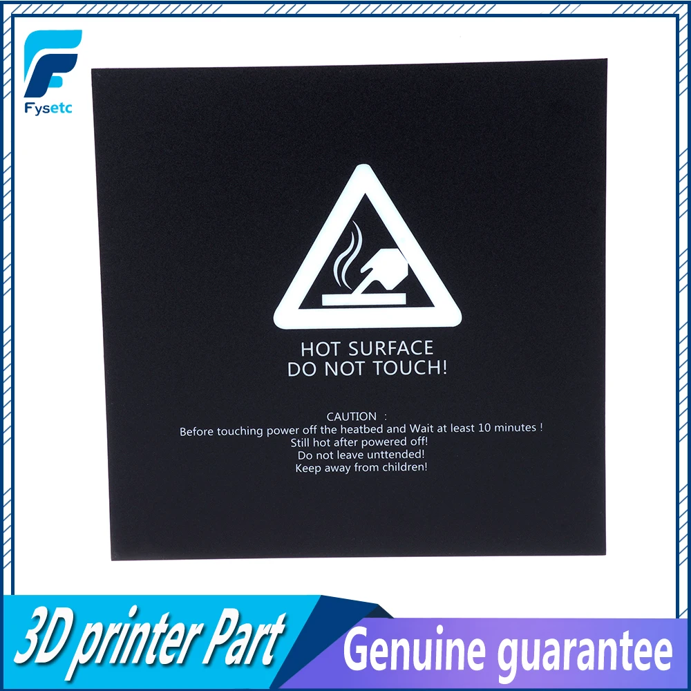 Черная матовая Подогреваемая кровать для Wanhao i3 Anet A8 A6 Ender 5 1 шт. 220x220 мм наклейка 3D