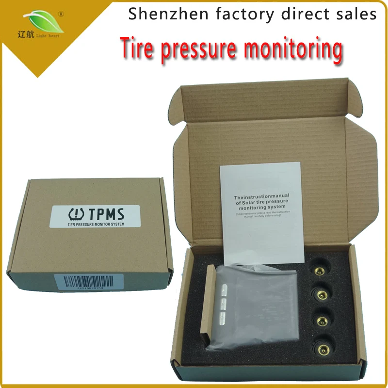 Световая система контроля давления в шинах Солнечная TPMS цифровой ЖК дисплей