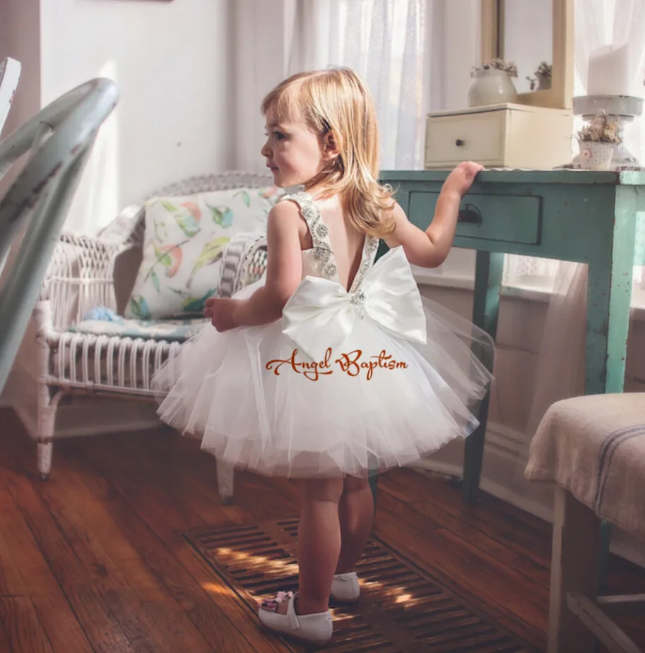 Пышное Белое Бальное Платье из Мягкого Тюля платье-пачка с цветочным узором для