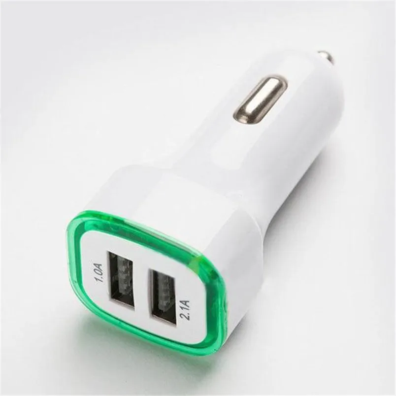 2.1A светодиодный USB Dual 2 Порты и разъёмы адаптер штыревой частью соединения