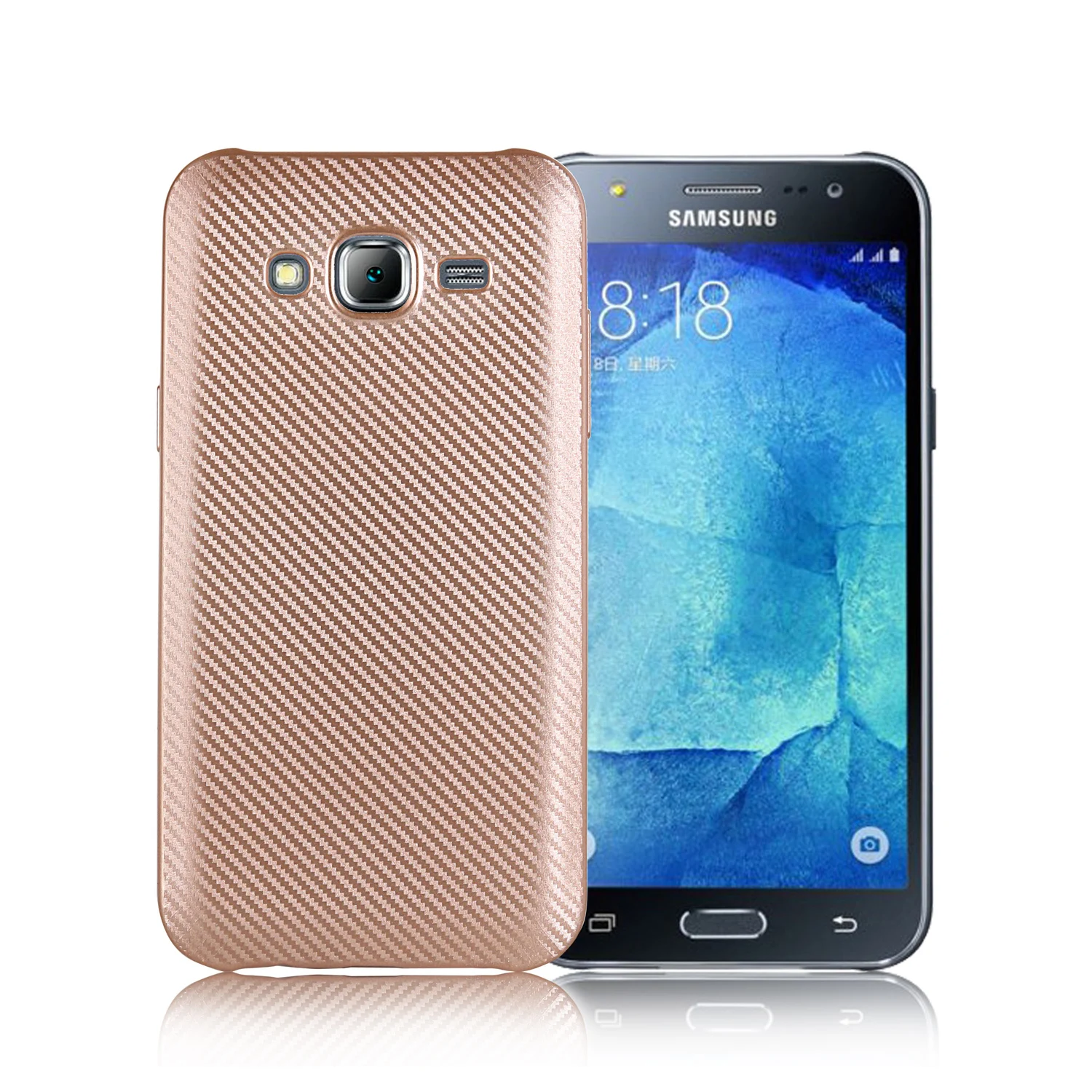 СПС чехол для телефона samsung Galaxy J7 Neo чехлы из углеродного волокна Мягкий ТПУ с