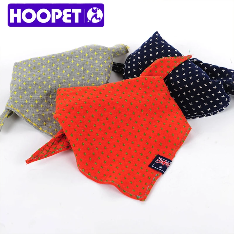 HOOPET High Quality Cotton Pet Triangular Bandage for Teddy/ Bichon Bib Neckerchief|bandage crepe|bandage boardpet matte |
