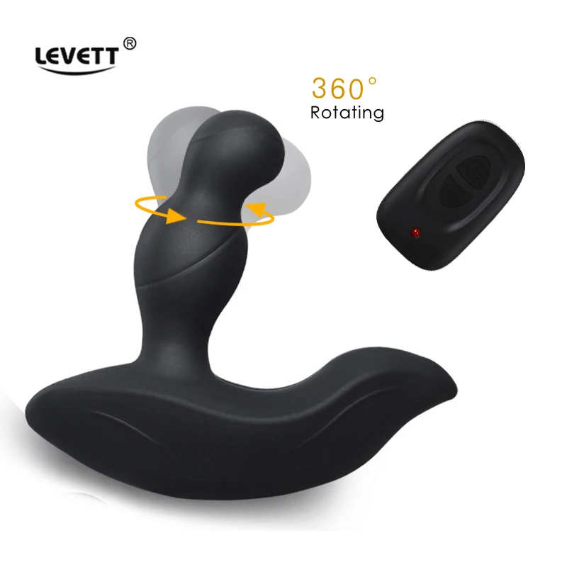 Levett Louis 3 Mode Tickling Male Prostate Massager 360 Degree Rotation Remote Control Anal Butt Plug Vibrator Sex Toys for Men |