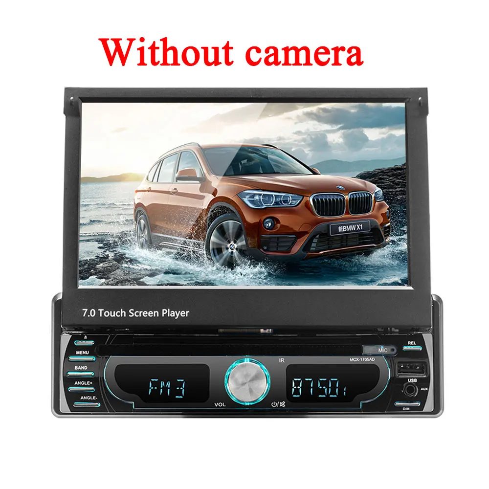 Without camera Podofo 1 Din Android автомобильный мультимедийный плеер " автомобильный Радио Стерео gps навигация Авторадио Bluetooth/wifi/Mirror Link/AM/FM/RDS - Цвет: Without camera