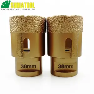 SHDIATOOL 2 шт. диаметр 38 мм х 15 мм M14 вакуумной пайки Diamond Core Bits сверление камня биты плитка отверстие увидел фарфор алмаз сверла