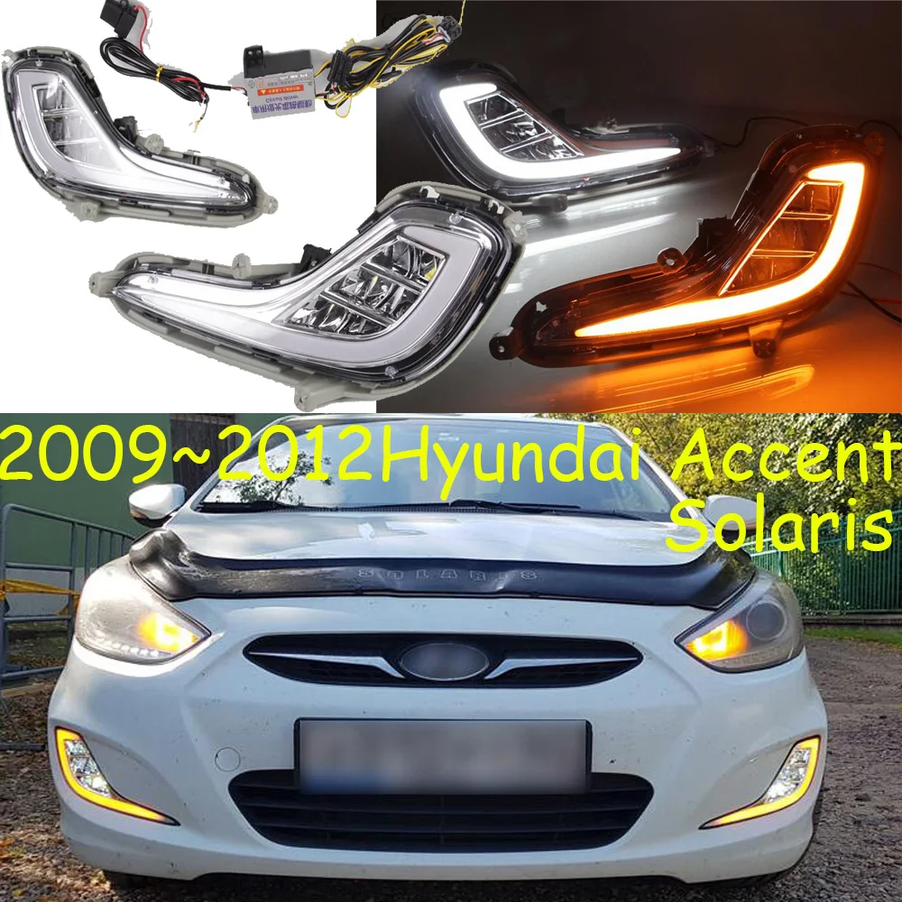 Solaris светодиодный 2010 ~ 2014 Accent Дневной светильник противотуманный головной Elantra