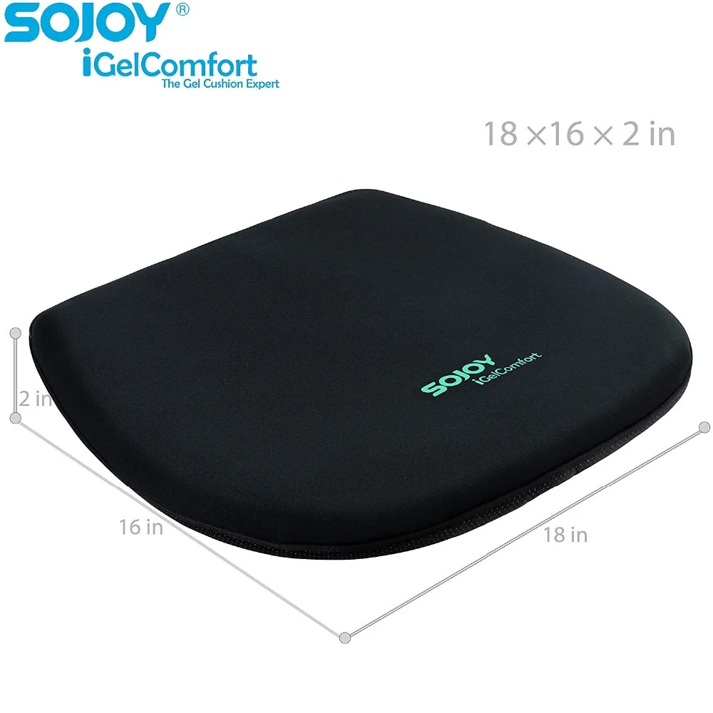 Ортопедическая дышащая гелевая Подушка для сиденья Sojoy iGelComfort Coccyx охлаждающая