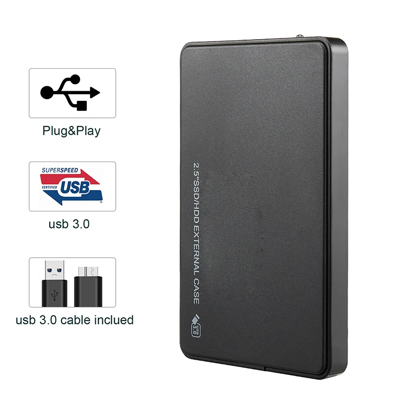 Портативный 2,5 дюймовый внешний жесткий диск USB 3,0 HDD для настольного ноутбука Внешний HD сервер жесткого диска