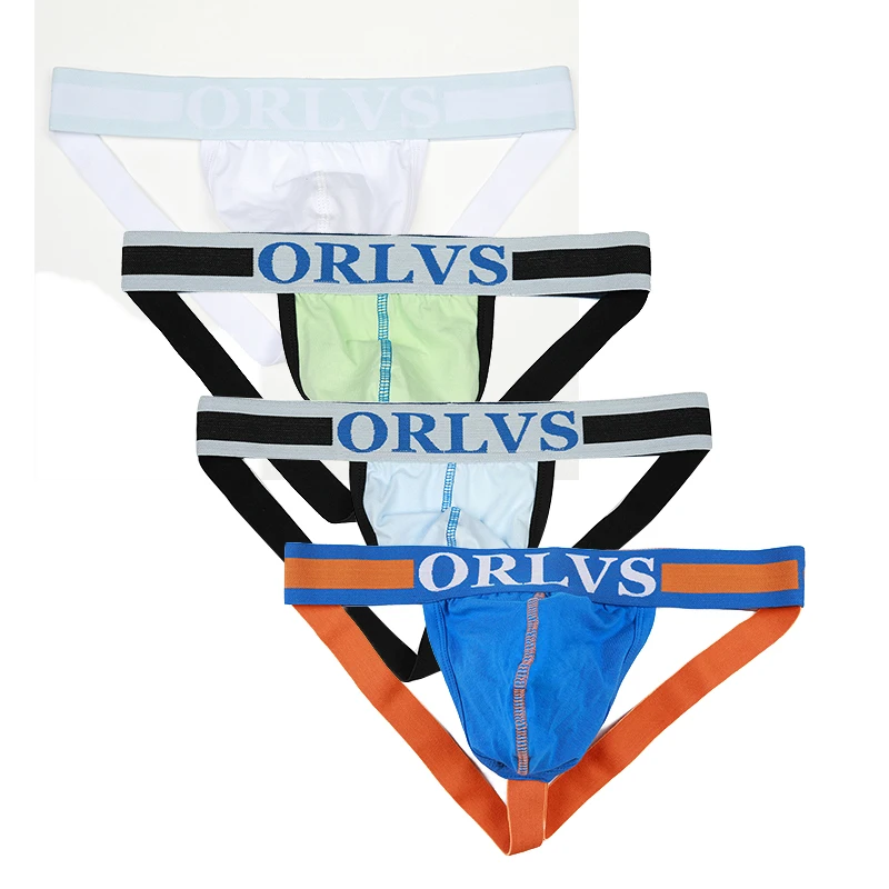 ORLVS 4 шт. мужское нижнее белье для геев бандаж хлопковое сексуальное Cueca мужские