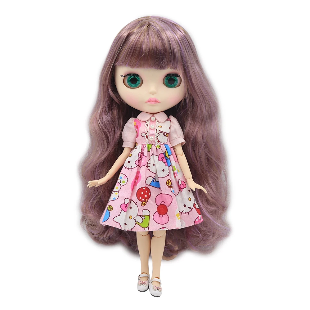 Ледяной DBS Blyth кукольные 1/6 шарнирное тело новая матовая лицевая сторона из белой