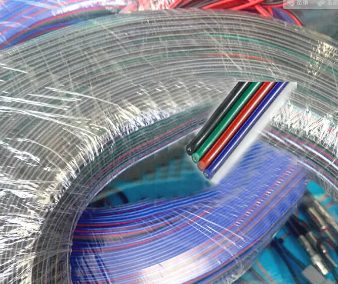 Новинка 20 м 5 контактный кабель 22 AWG RGB удлинитель