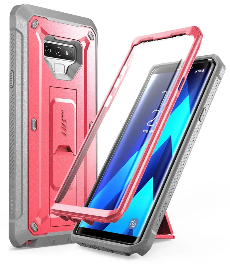 Для samsung Galaxy Note 9 чехол SUP чехол UB Pro полный корпус прочная кобура защитный чехол со встроенной защитой экрана и подставкой - Цвет: Pink