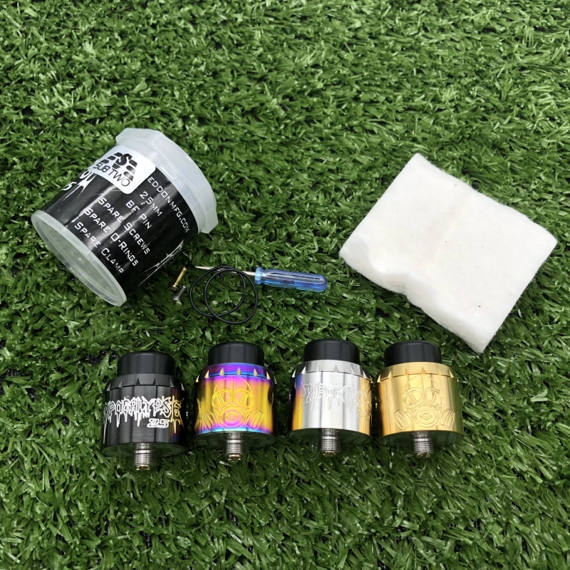 Новейший Apocalypse 25 мм RDA RTA vape Атомайзеры 316 нержавеющая сталь с широким отверстием