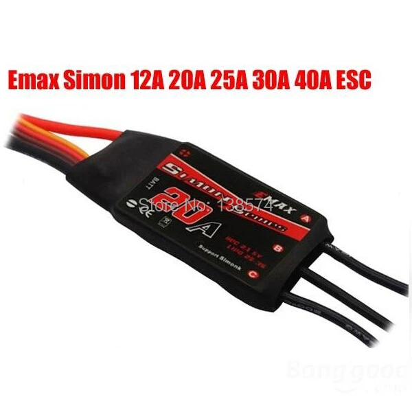 Emax Simonk Series 12A 20A 25A 30A 40A ESC для квадрокоптера QAV250|40a esc|esc 40a30a esc |