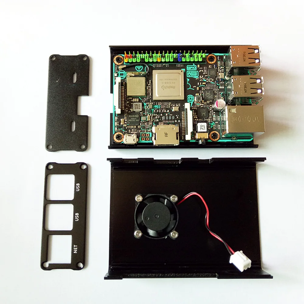 Металлический корпус/Чехол подходит для ASUS Tinker Board RK3288 и Raspberry Pi коробка из