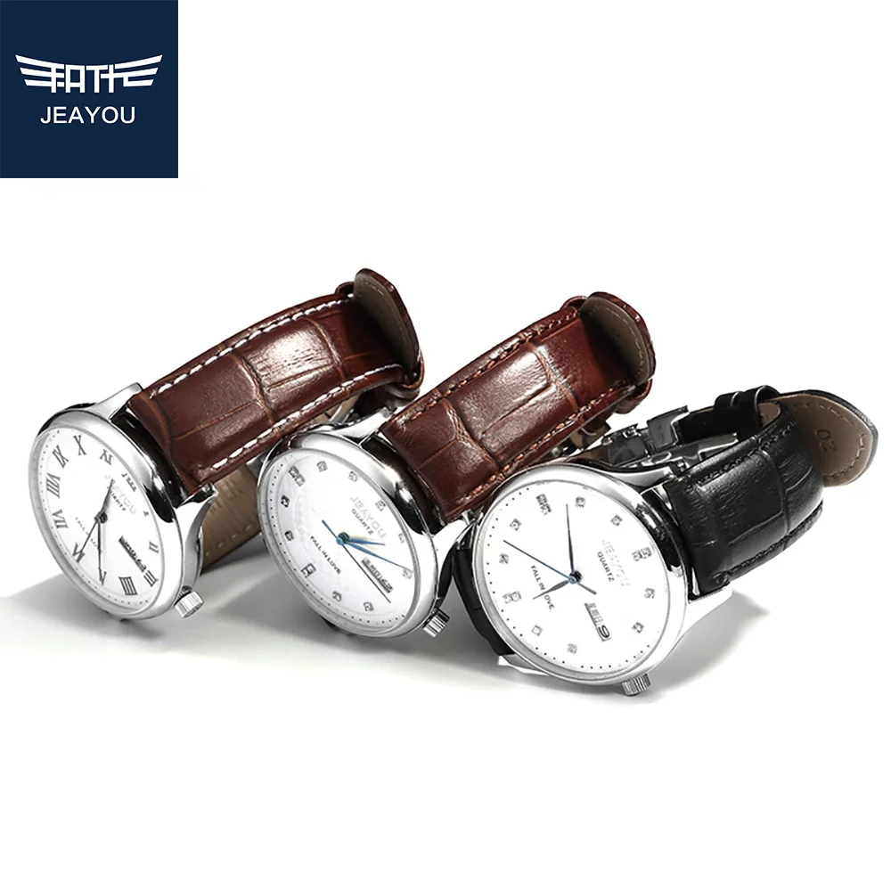 Кожаный ремешок JEAYOU для часов Casio/Seiko 12 мм 14 16 18 19 20 22 24 | Наручные часы