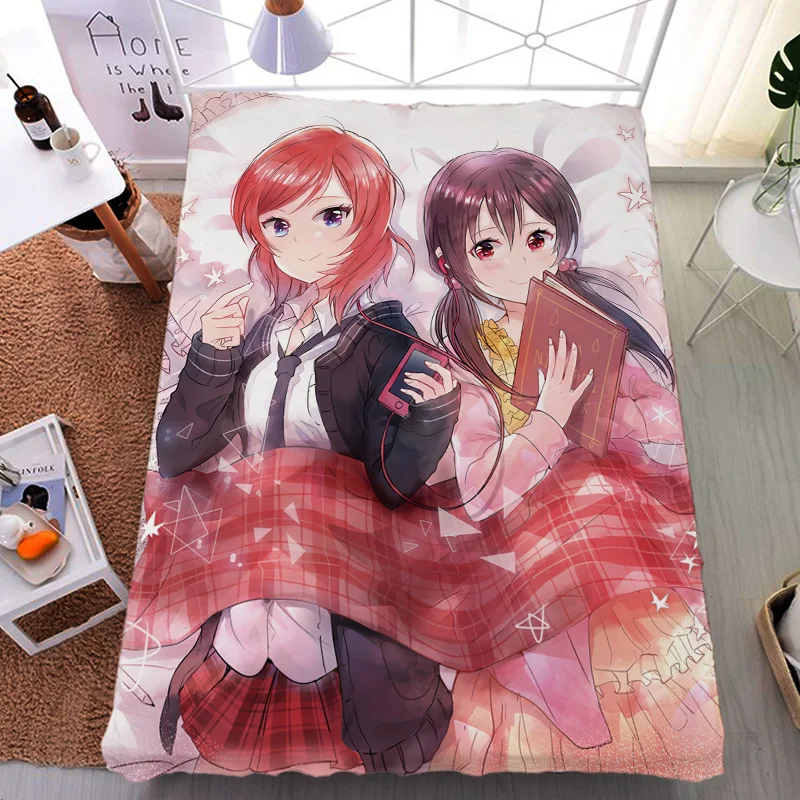9 Августа обновление аниме Лав Лив! Minami Kotori& Уми Сонода& Маки нисикино кровать лист молоко и одеяло летнее одеяло 150x200 см - Цвет: 9