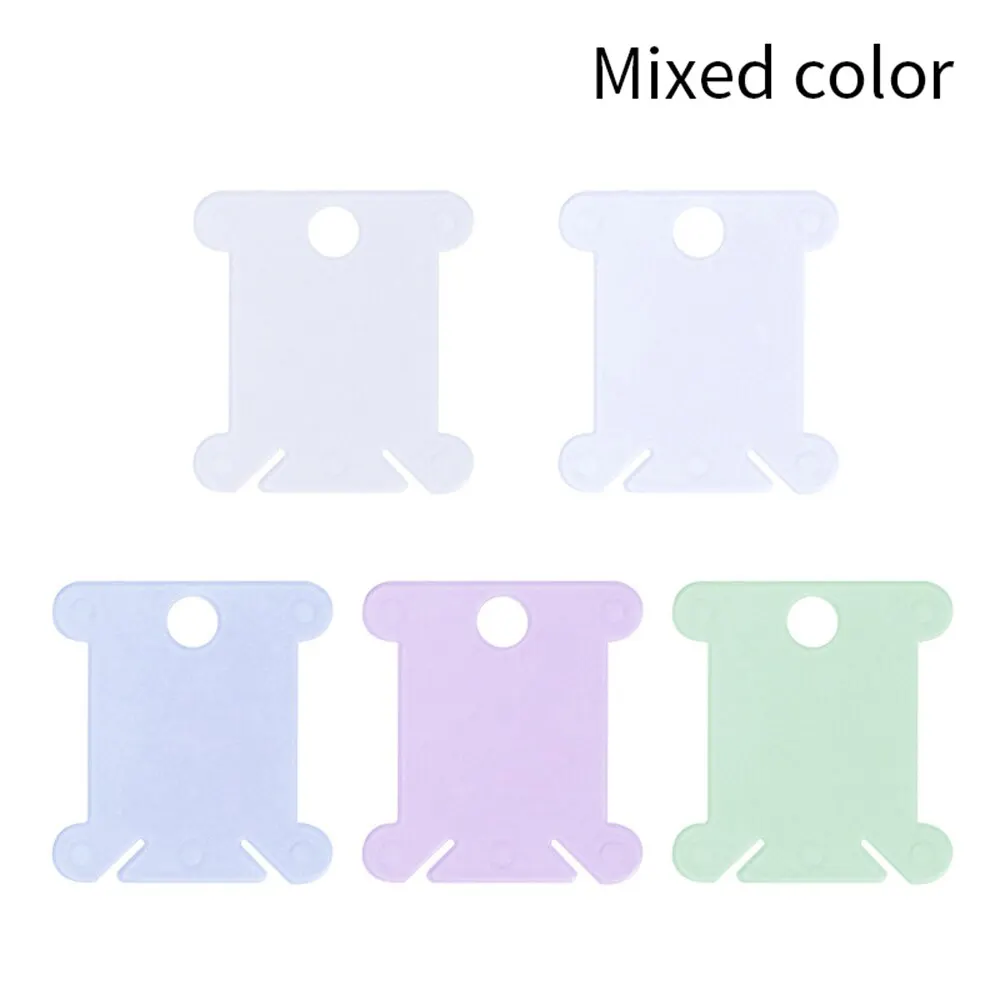 Mixed color 100/120 ПК нитки мулине ремесло катушка с нитками, вышитая бисером пластиковый держатель для хранения Швейных ниток печатная плата набор для рукоделия - Цвет: Mixed color