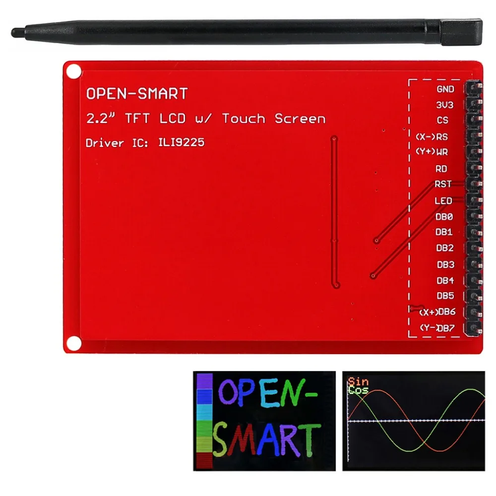2 &quotTFT LCD сенсорный экран Breakout Board модуль с сенсорной ручкой для Arduino|module for arduino|module