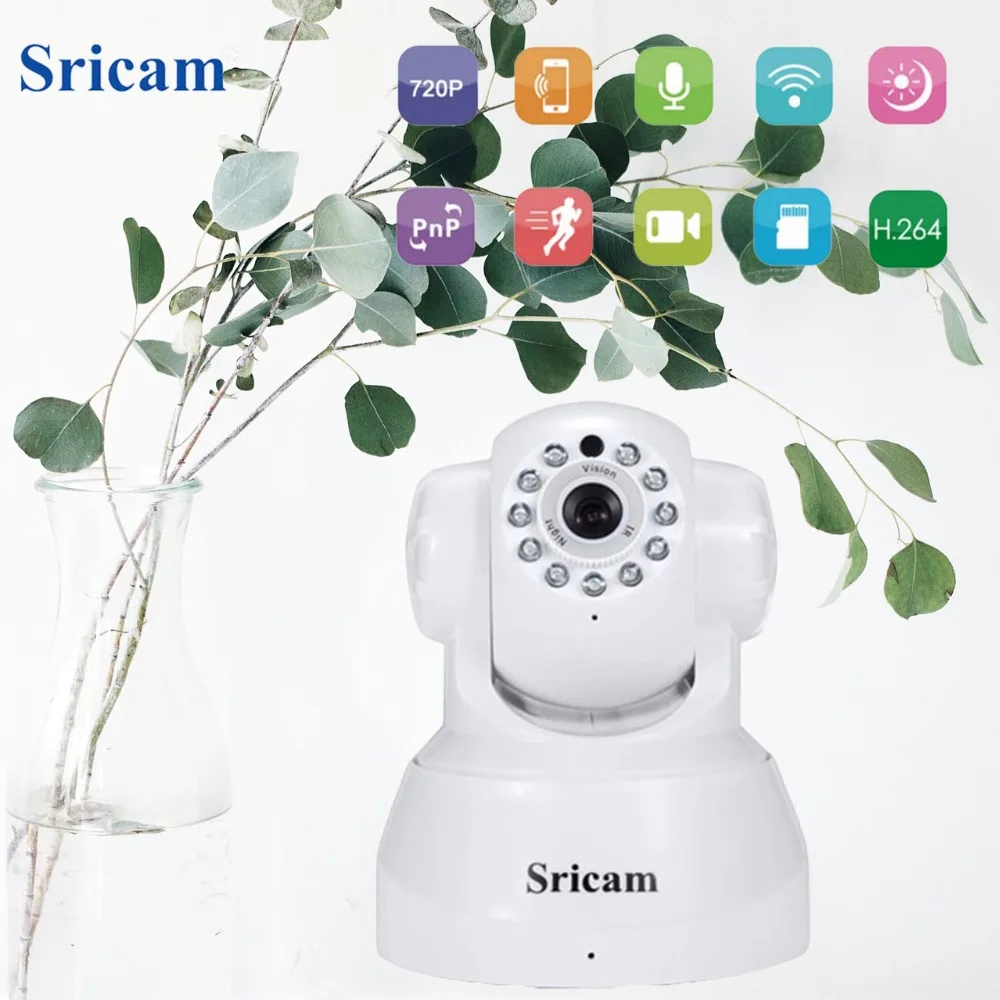 Sricam SP012 ip камера CMOS 720P ONVIF видеоняня WiFi Беспроводная сигнализация ночное видение