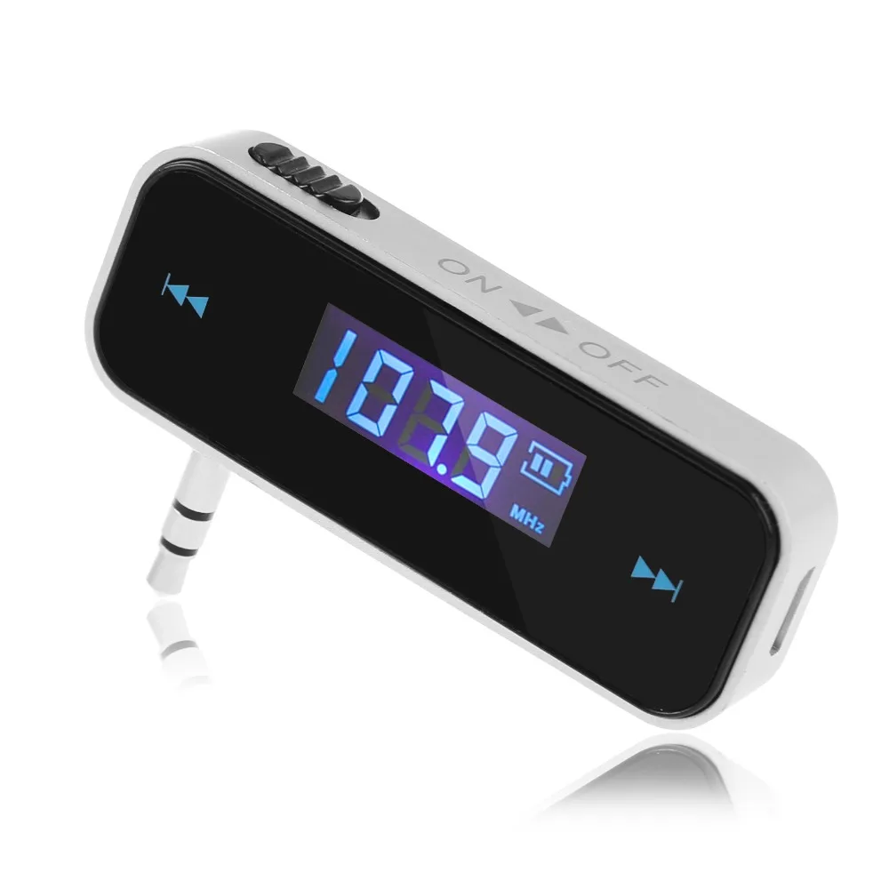 ONEVER мини Беспроводной в автомобиле передатчик автомобильный mp3 передатчик 3.5 мм Музыка Аудио fm-передатчик для iPhone 7 8 8 плюс Samsung iPad