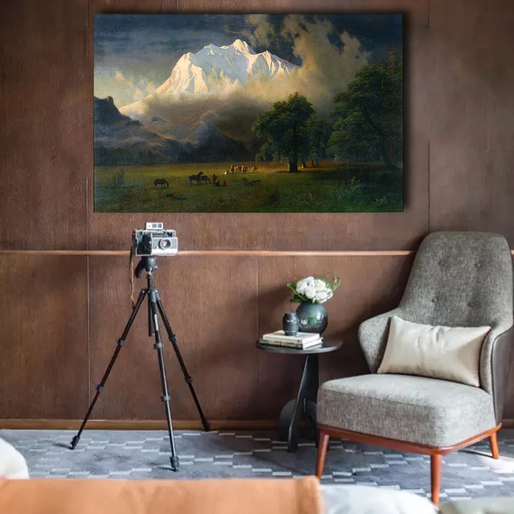 QKART Home Decor картины крепление пейзаж маслом на холсте настенные панно для Гостиная