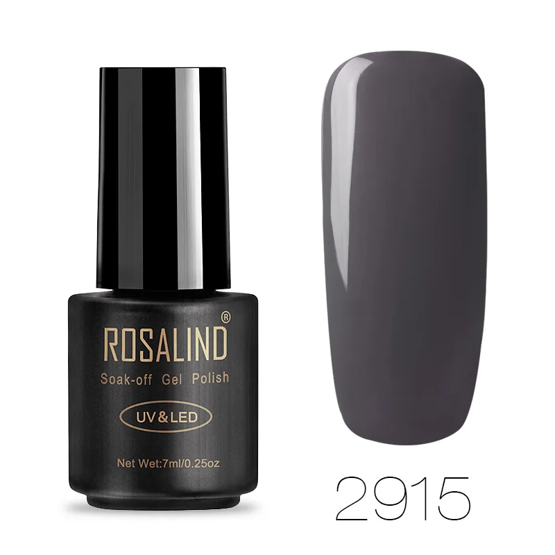 ROSALIND 7 мл Лак для ногтей великолепный цвет Гель-лак для ногтей Vernis полуперманентное верхнее покрытие Базовое покрытие Гель-лак для ногтей Гель-лак - Цвет: 2915