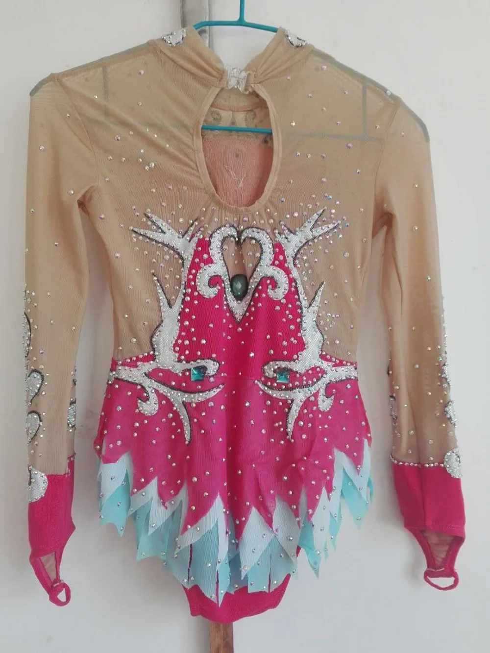 Бесплатная доставка redcustom сделано для фигурного катания на коньках/танцев/Батон