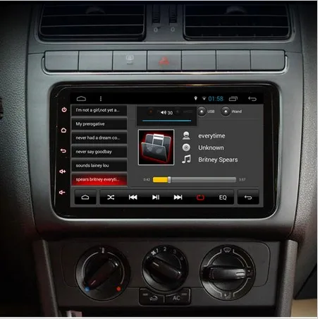 Радио Android 10,0 четырехъядерный 1024*600 автомобильный dvd-плеер стерео Navi для Skoda POLO GOLF PASSAT CC рулевое колесо OBD wifi