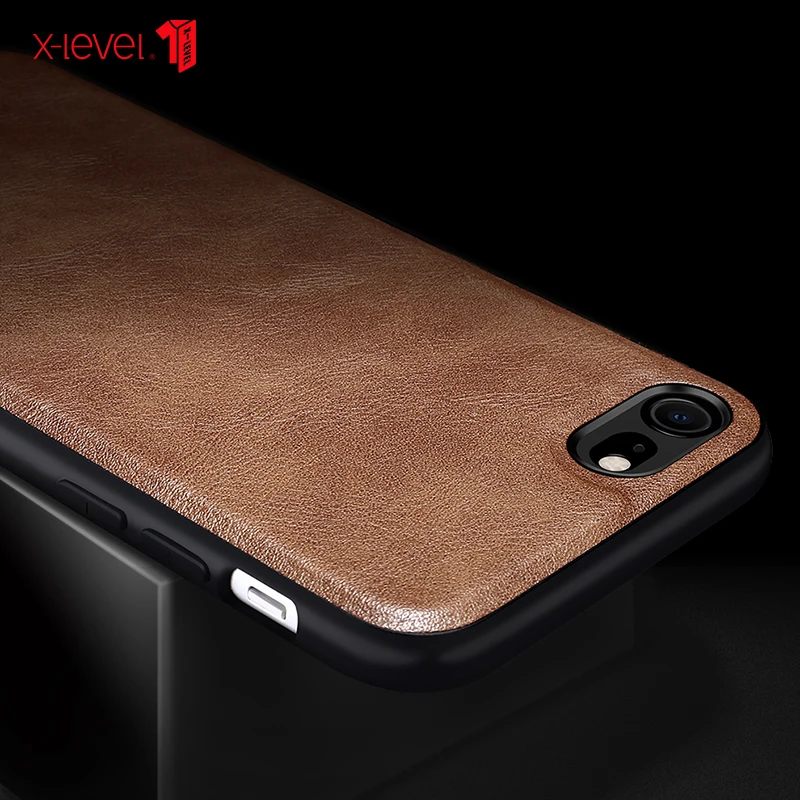 Чехол X Level для iPhone SE 2 2020 8 7 6 6S Plus кожаный|Бамперы| |