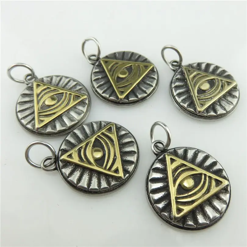 Free shipping 19920 1X Antique Pewter Stainless Steel Egyptian Eye of Horus Ra Amulet Pendant Choker Short Necklace | Украшения и