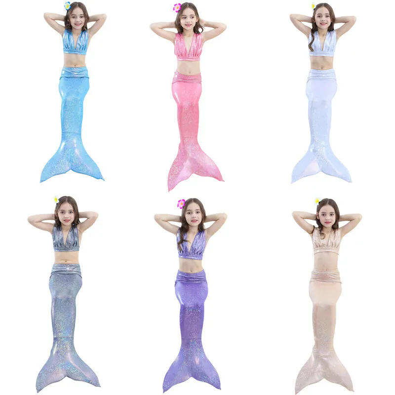 Хвост русалки для плавания с моноластами взрослых маленький купальник Флиппер
