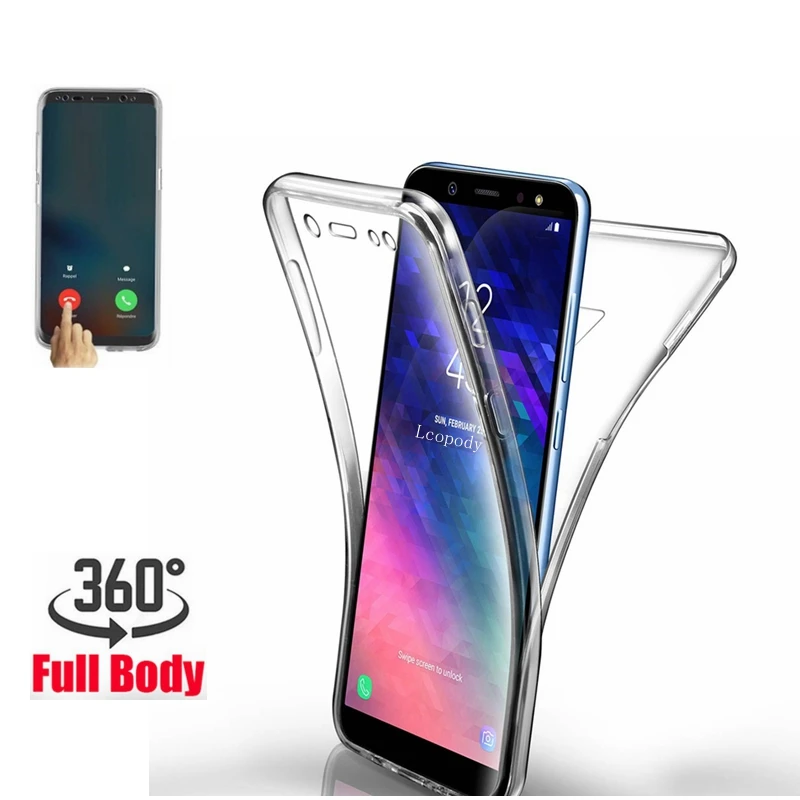 Двойной силиконовый чехол для samsung Galaxy A10 A10S A20 A20E A20S A30 A40 A40S A50 A50S A60 A70 A70S M10 M10S M20 M30 M30S M40 Мягкий чехол для всего тела 360