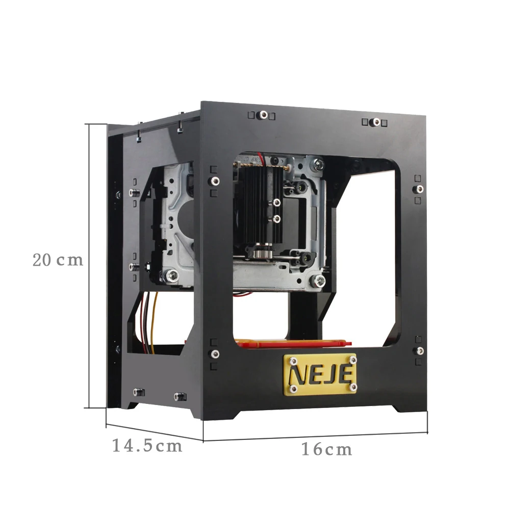 NEJE 1000mW CNC-фрезерный лазерный резак мини гравировальная машина DIY Печать высокой скорости с защитными очками.