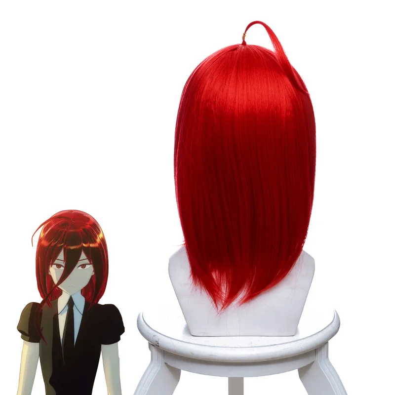 Аниме Land of the lustratus Cinnabar карнавальный парик без костюма куни красные короткие