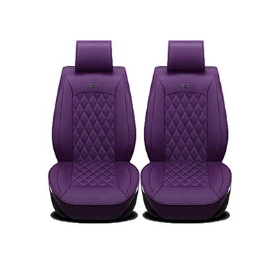 Универсальный кожаный автомобильные чехлы на сиденья для Toyota Corolla Camry RAV4 Auris Prius yalis Avensis внедорожник авто аксессуары автомобиль палочки - Название цвета: purple no pillow