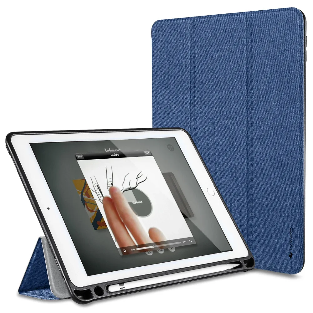 IVAPO для Apple iPad Pro 9 7 чехол из искусственной кожи Ultra Slim Смарт откидная крышка с