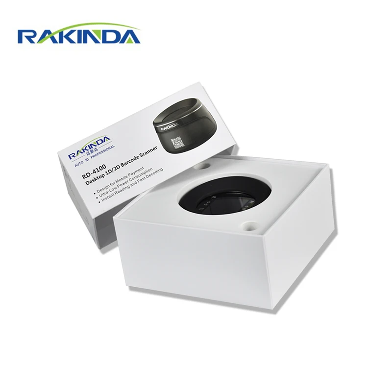 RAKINDA Новое поступление RD4100 высокое качество настольный сканер штрих кодов qr код