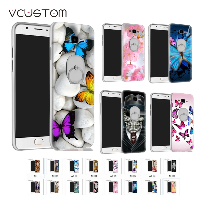Vcustom кольцо держатель Футляр для Samsung Galaxy J1 2016 чехол J120F j120h j120m j120t телефона